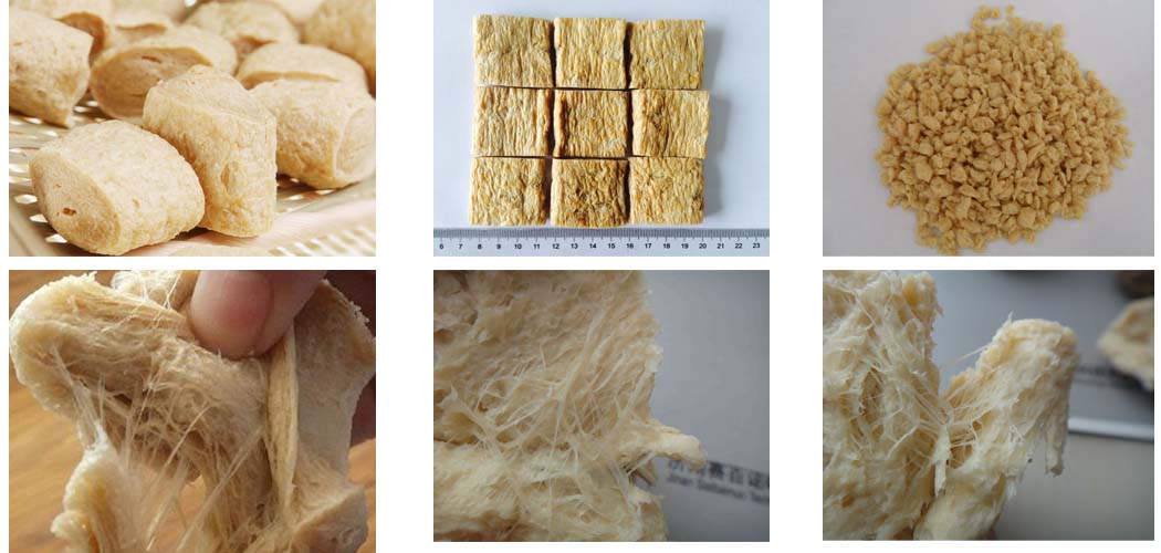 Protéine de soja texturée fabriquée par extrudeuse à double vis